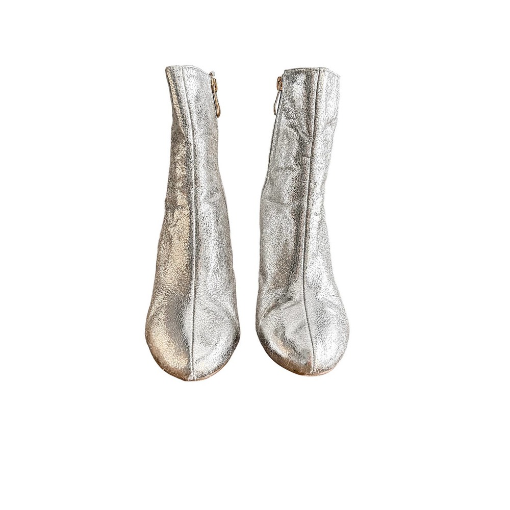 Cape Robbin Silver Metallic Athena Ankle Boot - Picture 2 of 11